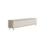 Hanah Home Mueble de TV Travertino y Oro